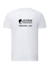 2025 Victorian Open LC Championships Tee - WHITE LOGO Unisex