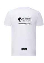 2025 Victorian Open LC Championships Tee - WHITE LOGO Unisex