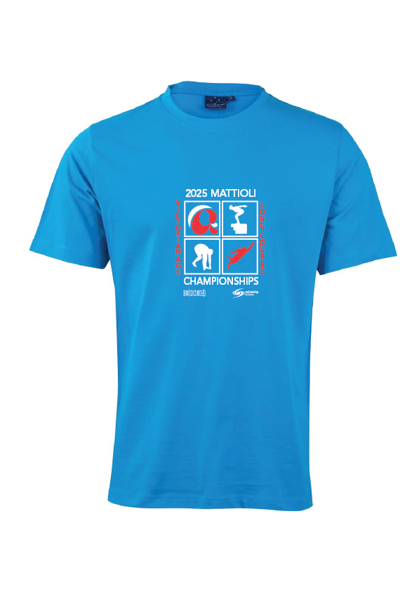 2025 VICTORIAN AGE LONG COURSE CHAMPIONSHIP SHORT SLEEVE TEE - AZURE BLUE