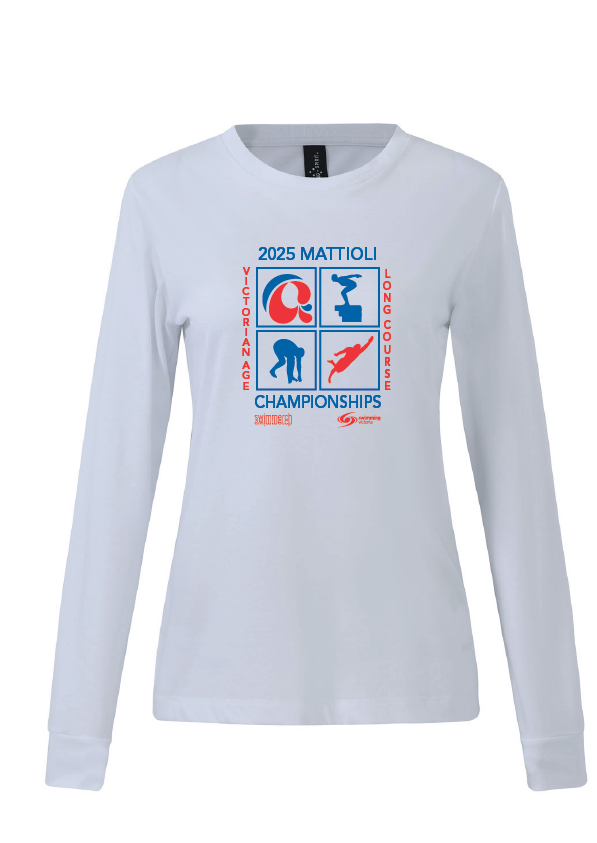 2025 VICTORIAN AGE LONG COURSE CHAMPIONSHIP LONG SLEEVE TEE - WHITE