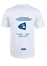 2025 AUSTRALIAN ARTISTIC SWIMMING CHAMPIONSHIP SHORT SLEEVE TEE - WHITE