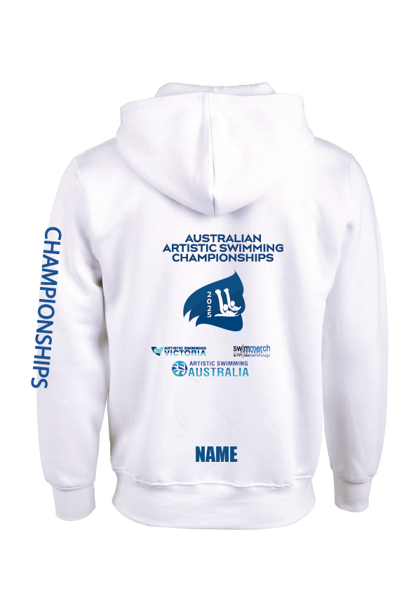 2025 AUSTRALIAN ARTISTIC SWIMMING CHAMPIONSHIPS- HOODIE WHITE