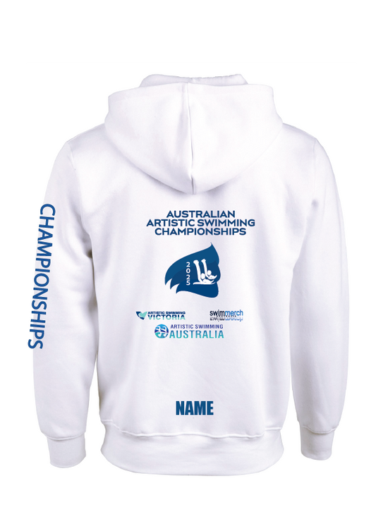 2025 AUSTRALIAN ARTISTIC SWIMMING CHAMPIONSHIPS- HOODIE WHITE