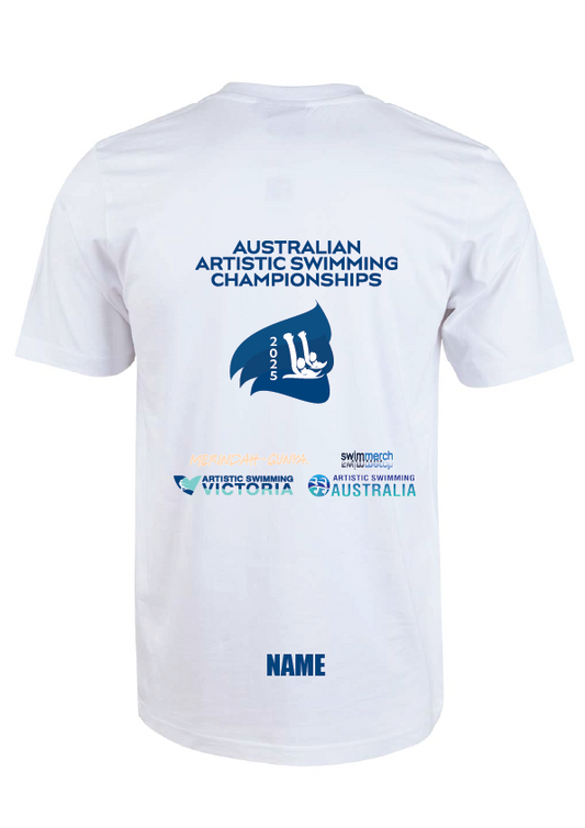 2025 AUSTRALIAN ARTISTIC SWIMMING CHAMPIONSHIP SHORT SLEEVE TEE - MERINDAH - GUNYA