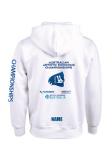 2025 AUSTRALIAN ARTISTIC SWIMMING CHAMPIONSHIPS- ZIP THRU HOODIE WHITE