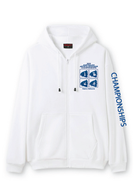 2025 AUSTRALIAN ARTISTIC SWIMMING CHAMPIONSHIPS- ZIP THRU HOODIE WHITE