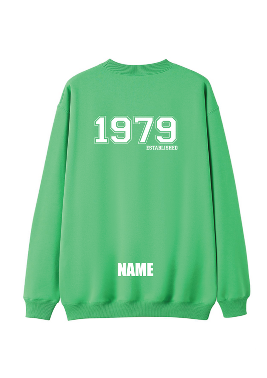POWERPOINTS SWEAT TOP - GREEN UNISEX