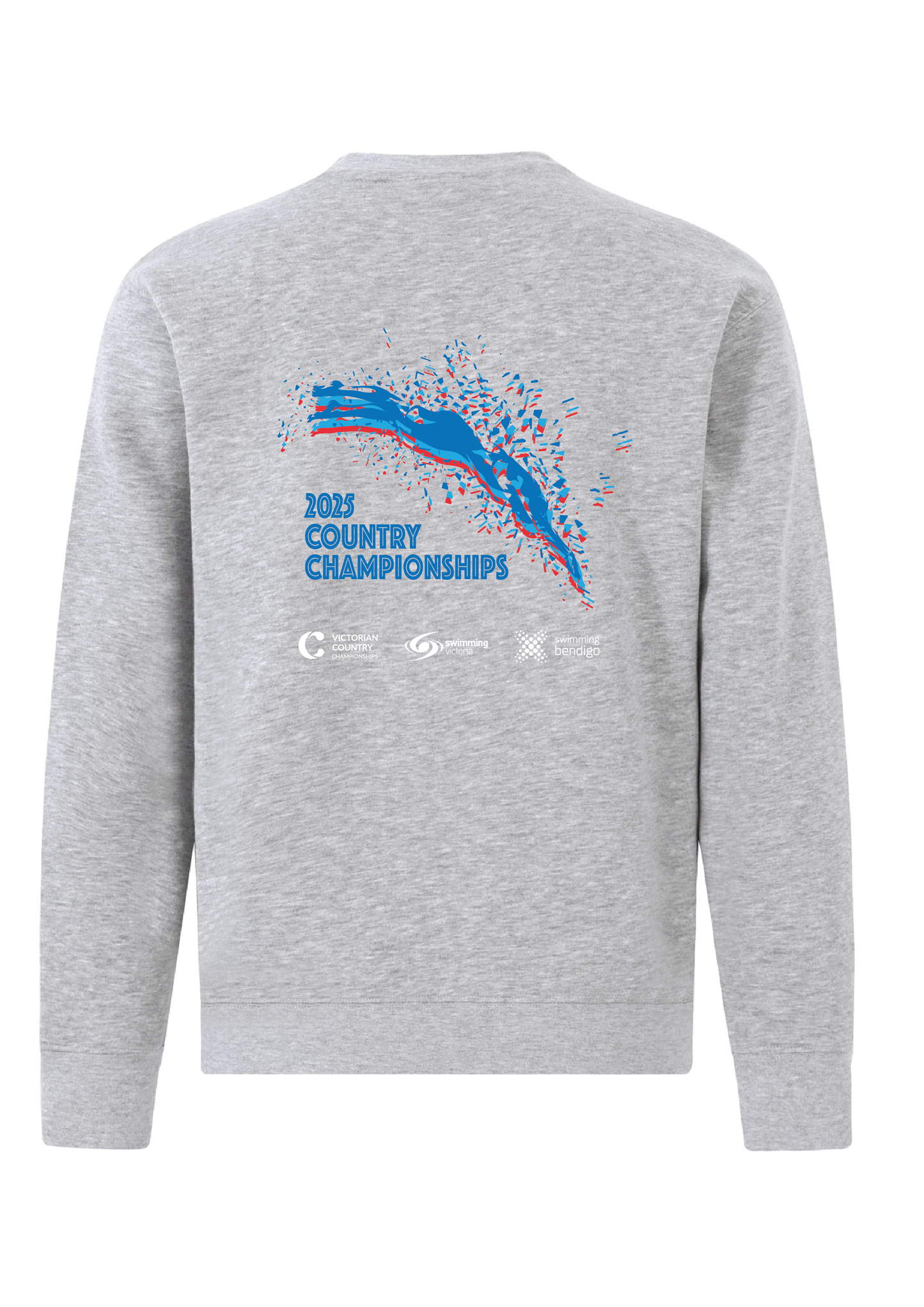 2025 VICTORIAN COUNTRY CHAMPIONSHIP SWEAT TOP - UNISEX GREY MARLE