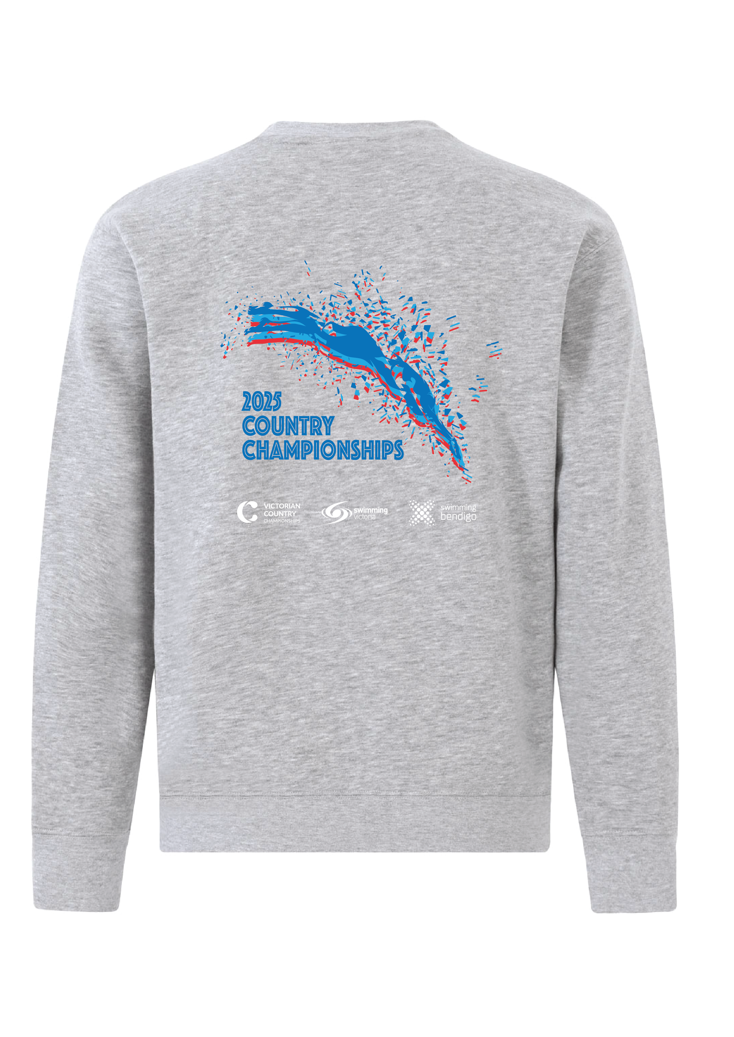 2025 VICTORIAN COUNTRY CHAMPIONSHIP SWEAT TOP - UNISEX GREY MARLE