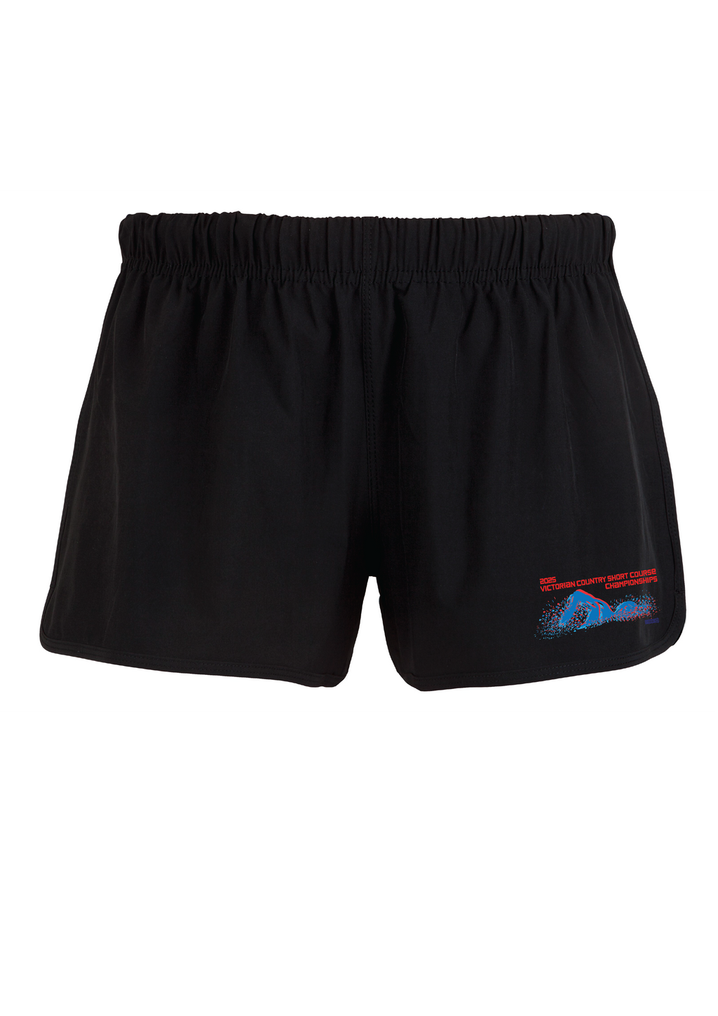 2025 VICTORIAN COUNTRY SC CHAMPIONSHIP WOMENS SHORTS - BLACK