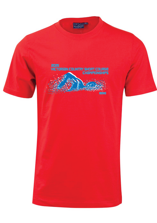 2025 VICTORIAN COUNTRY SC CHAMPIONSHIP SHORT SLEEVE TEE - RED