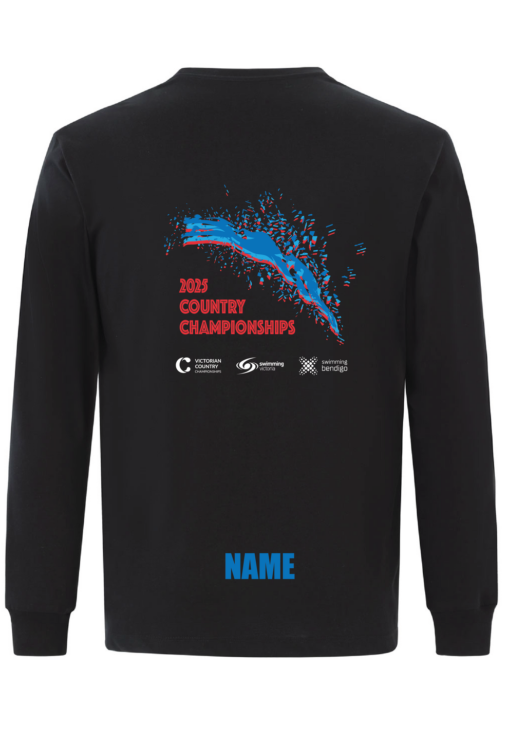 2025 VICTORIAN COUNTRY SC CHAMPIONSHIP LONG SLEEVE TEE - BLACK