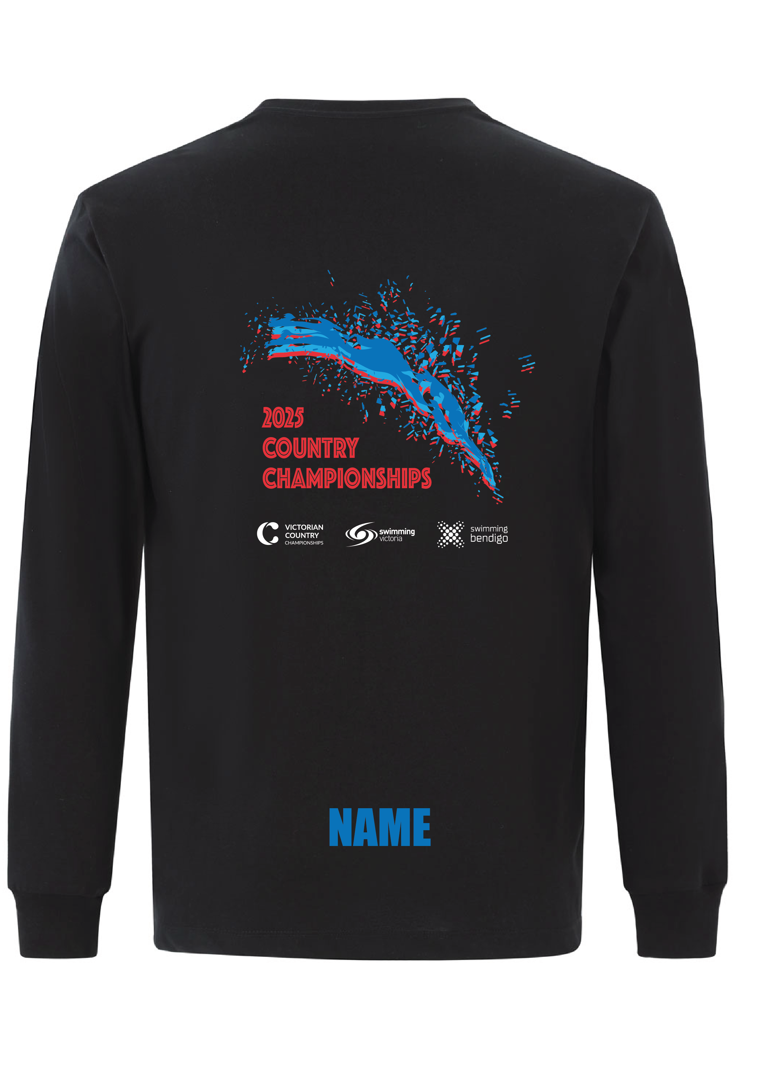 2025 VICTORIAN COUNTRY SC CHAMPIONSHIP LONG SLEEVE TEE - BLACK