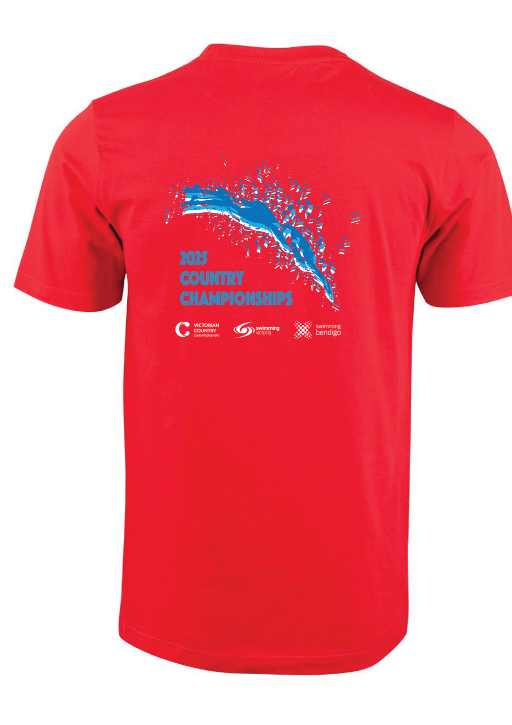2025 VICTORIAN COUNTRY SC CHAMPIONSHIP SHORT SLEEVE TEE - RED