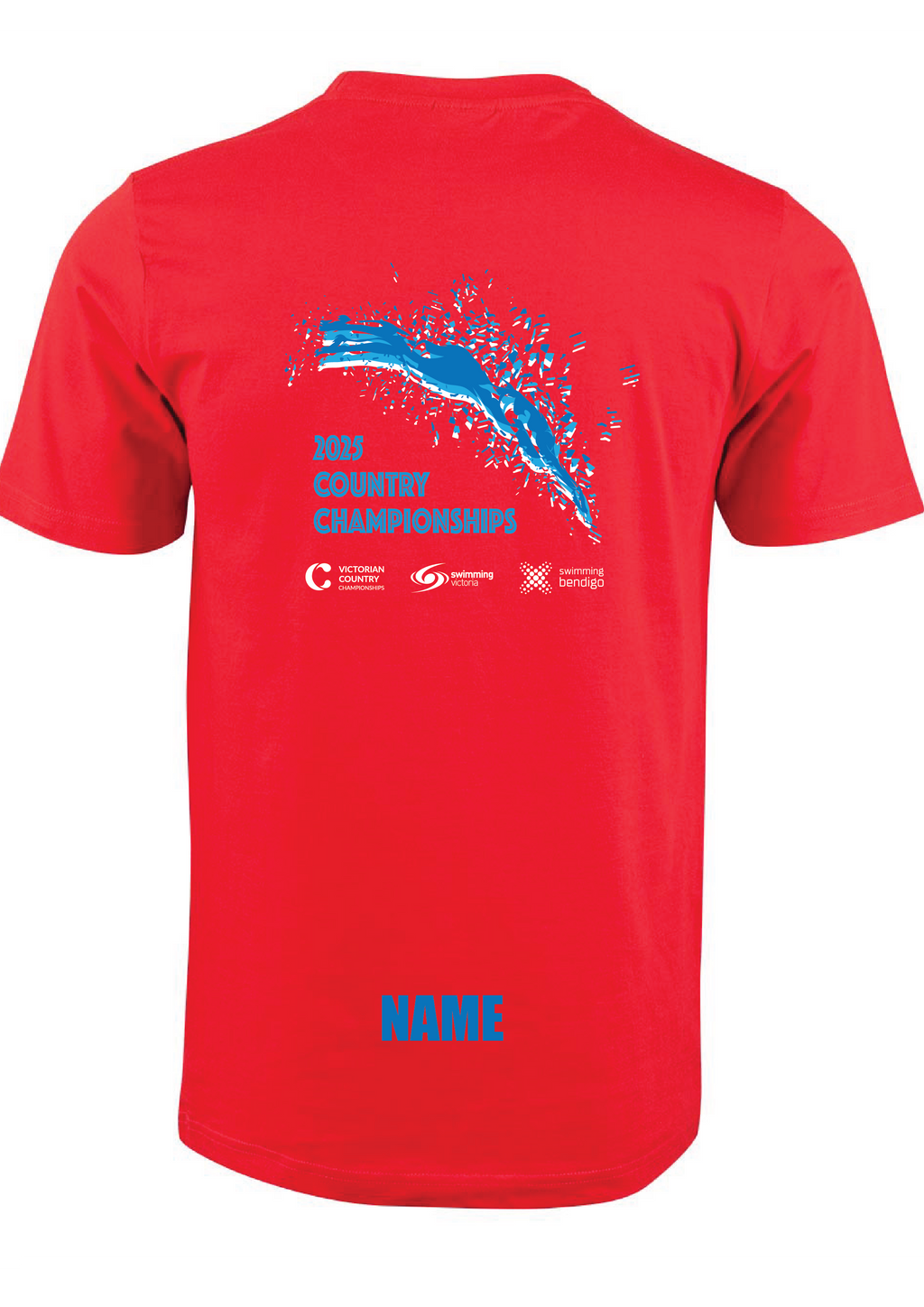2025 VICTORIAN COUNTRY SC CHAMPIONSHIP SHORT SLEEVE TEE - RED