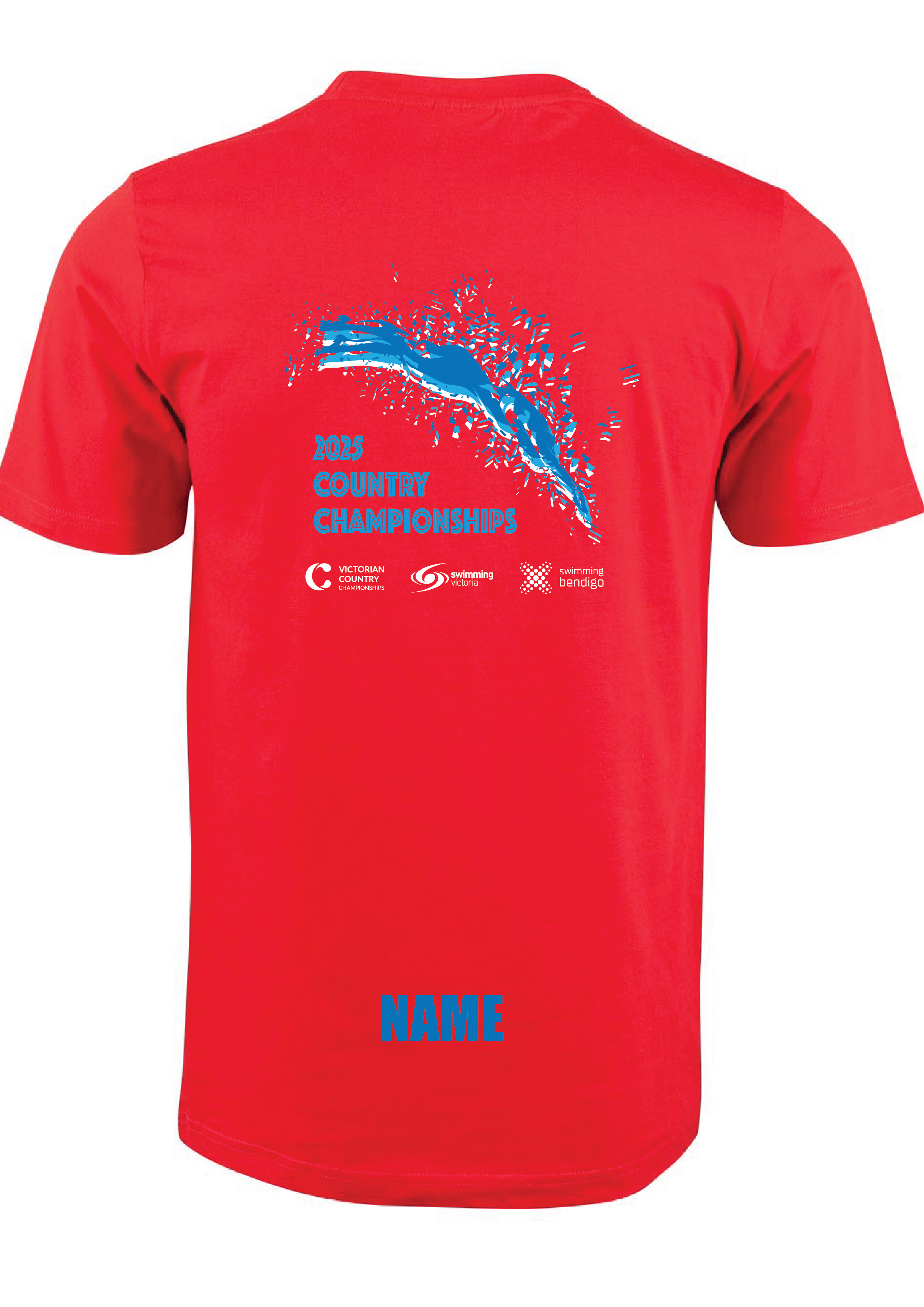 2025 VICTORIAN COUNTRY SC CHAMPIONSHIP SHORT SLEEVE TEE - RED