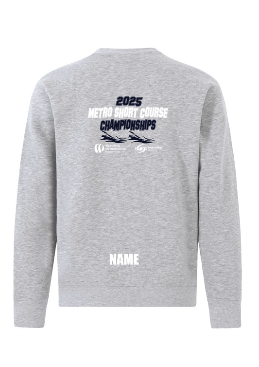 2025 VICTORIAN METRO CHAMPIONSHIP SWEAT TOP - UNISEX GREY MARLE