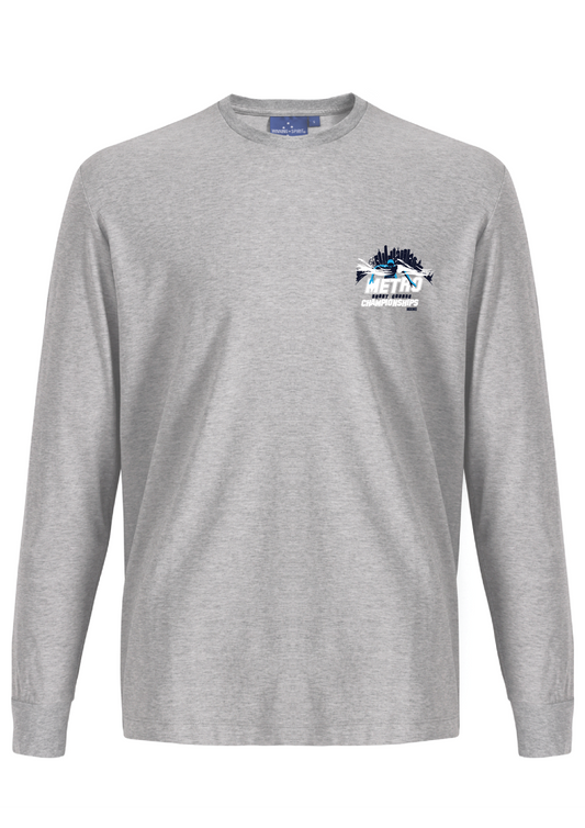 2025 VICTORIAN METRO SC CHAMPIONSHIP LONG SLEEVE TEE - GREY MARLE