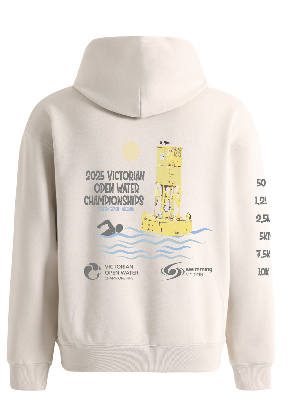 2025 VICTORIAN OPEN WATER CHAMPIONSHIPS HOODIE -  STONE
