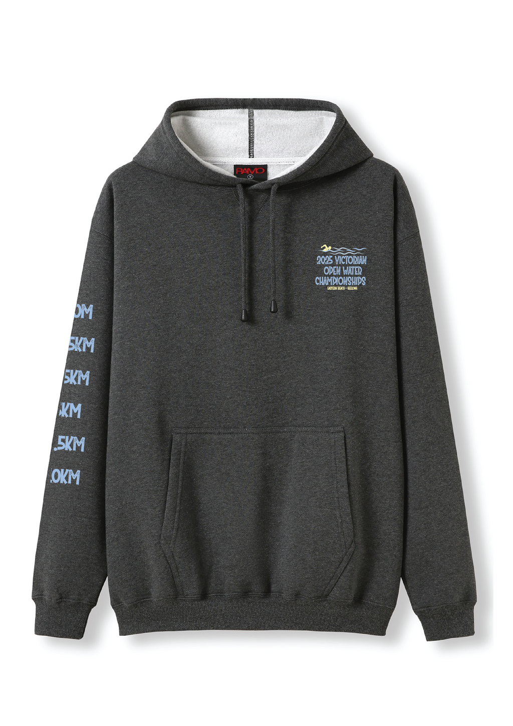 2025 VICTORIAN OPEN WATER CHAMPIONSHIPS HOODIE -  CHARCOAL
