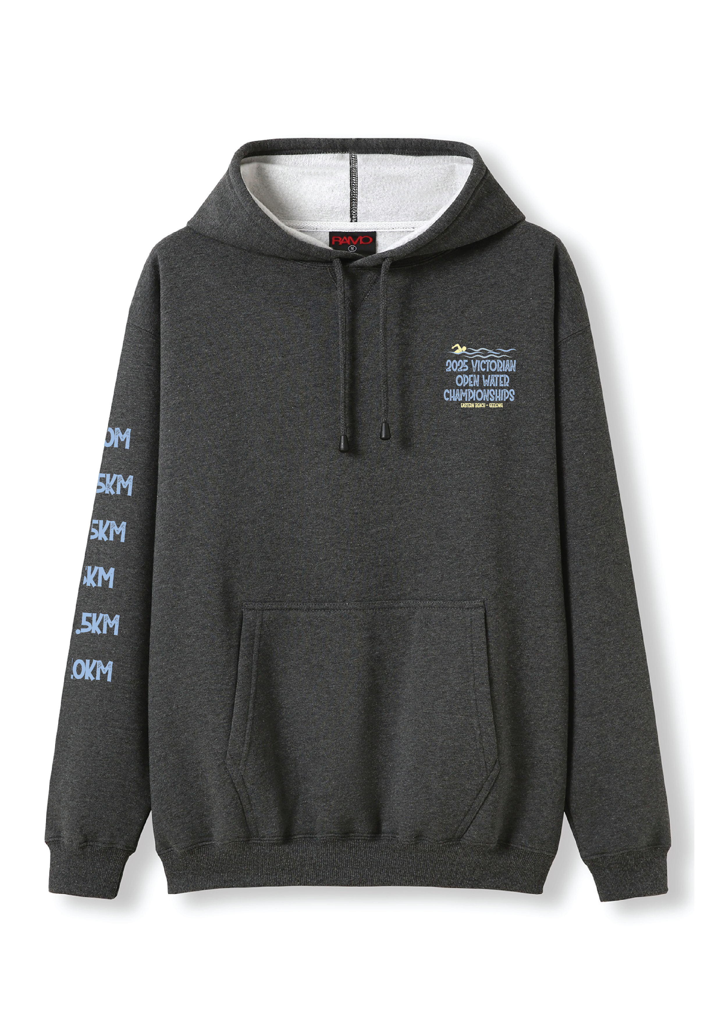2025 VICTORIAN OPEN WATER CHAMPIONSHIPS HOODIE -  CHARCOAL