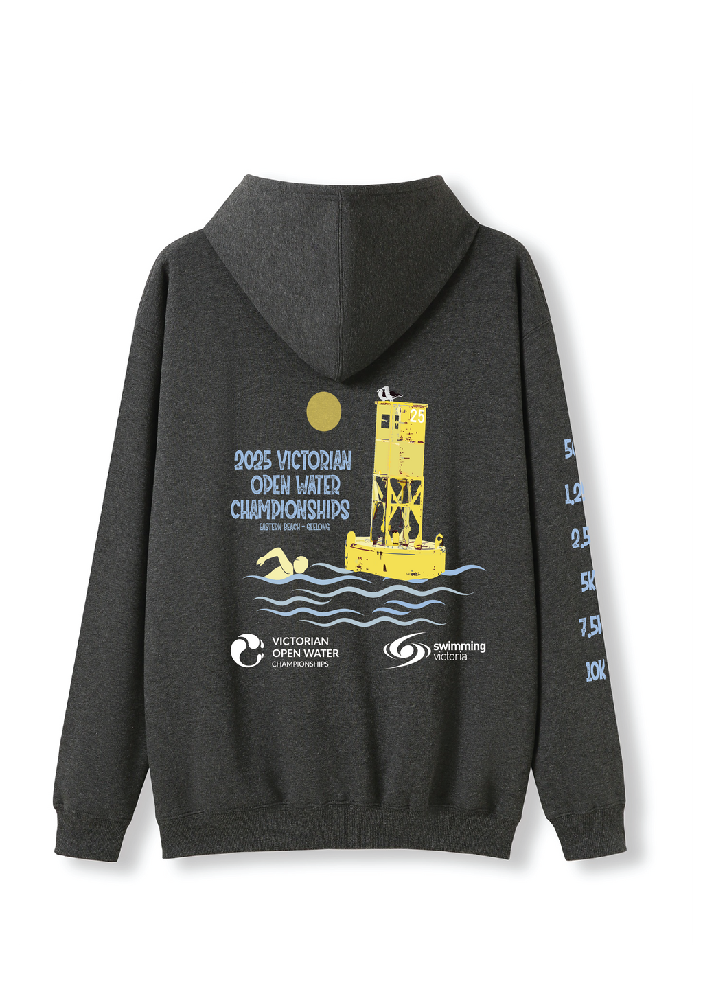 2025 VICTORIAN OPEN WATER CHAMPIONSHIPS HOODIE -  CHARCOAL