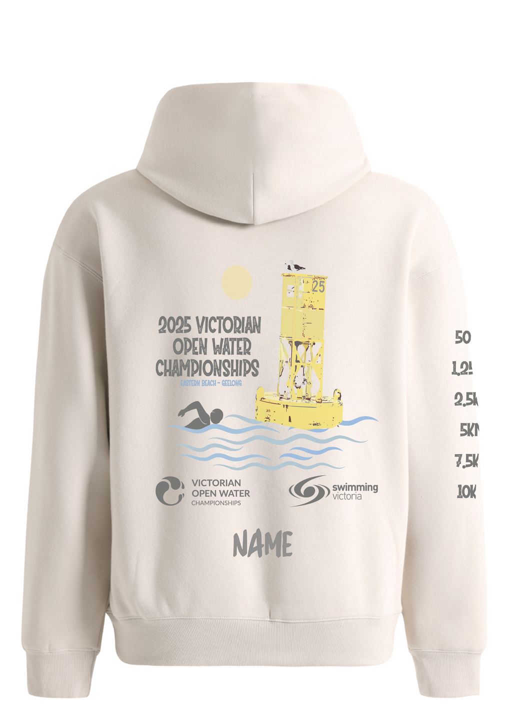 2025 VICTORIAN OPEN WATER CHAMPIONSHIPS HOODIE -  STONE