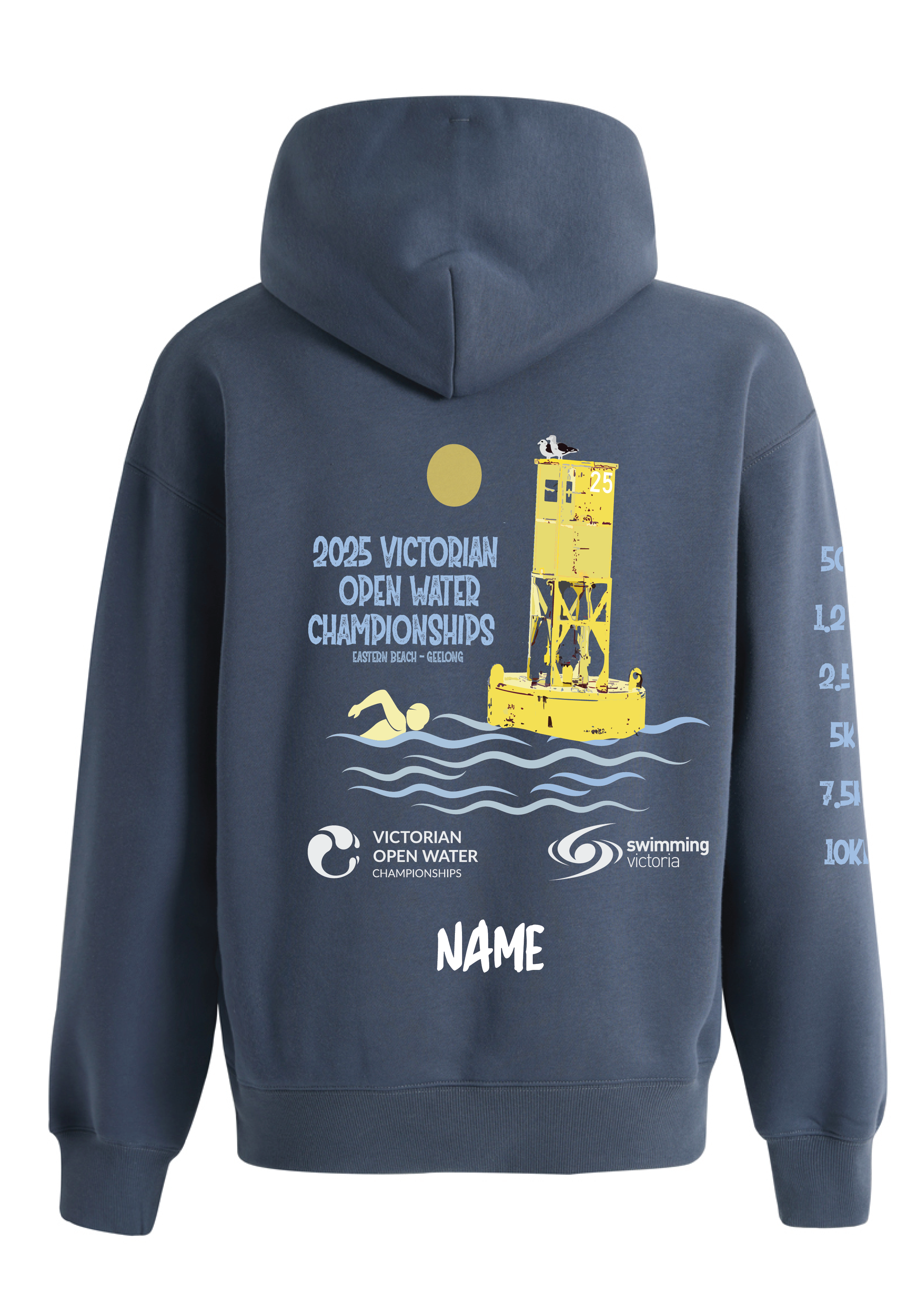 2025 VICTORIAN OPEN WATER CHAMPIONSHIPS HOODIE -  SLATE
