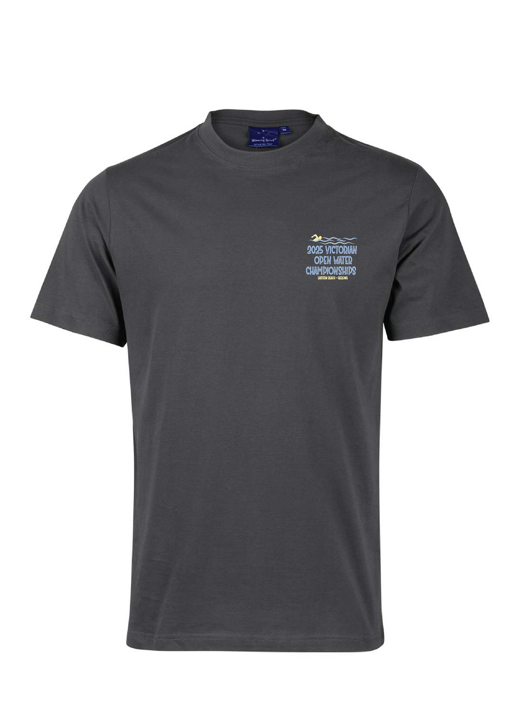 2025 VICTORIAN OPEN WATER CHAMPIONSHIPS SHORT SLEEVE TEE- CHARCOAL