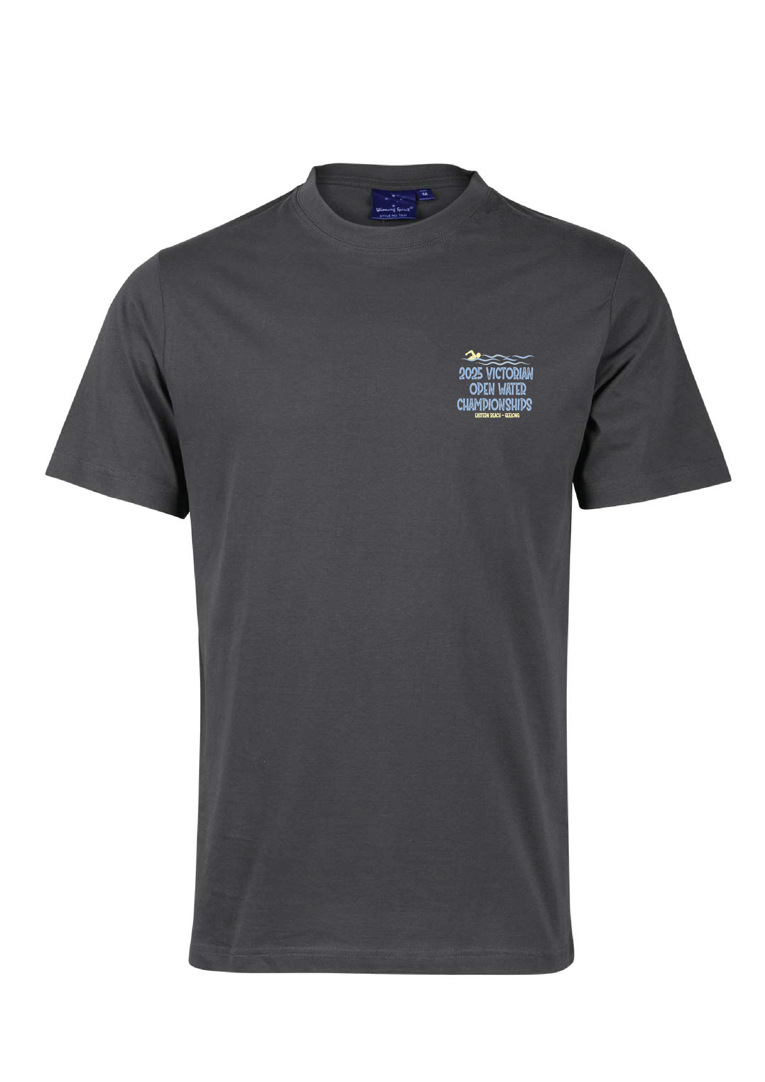 2025 VICTORIAN OPEN WATER CHAMPIONSHIPS SHORT SLEEVE TEE- CHARCOAL
