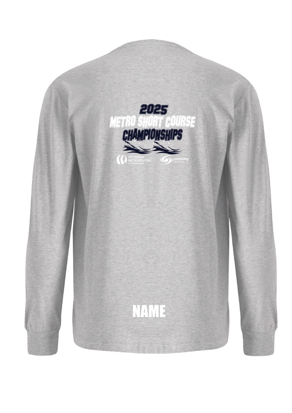 2025 VICTORIAN METRO SC CHAMPIONSHIP LONG SLEEVE TEE - GREY MARLE