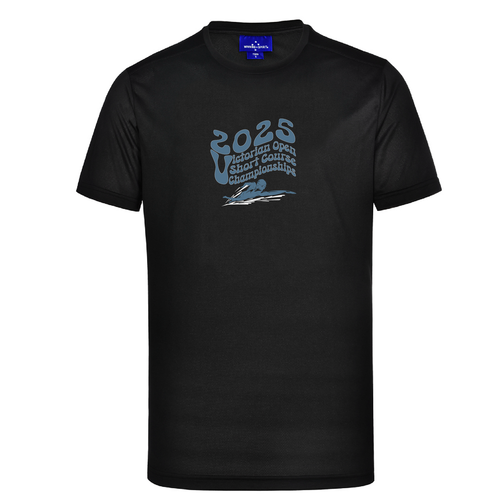 2025 VICTORIAN OPEN SHORT COURSE CHAMPIONSHIP SHORT SLEEVE TEE - Women's SLATE BLACK