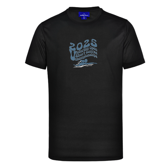 2025 VICTORIAN OPEN SHORT COURSE CHAMPIONSHIP SHORT SLEEVE TEE - Women's SLATE BLACK