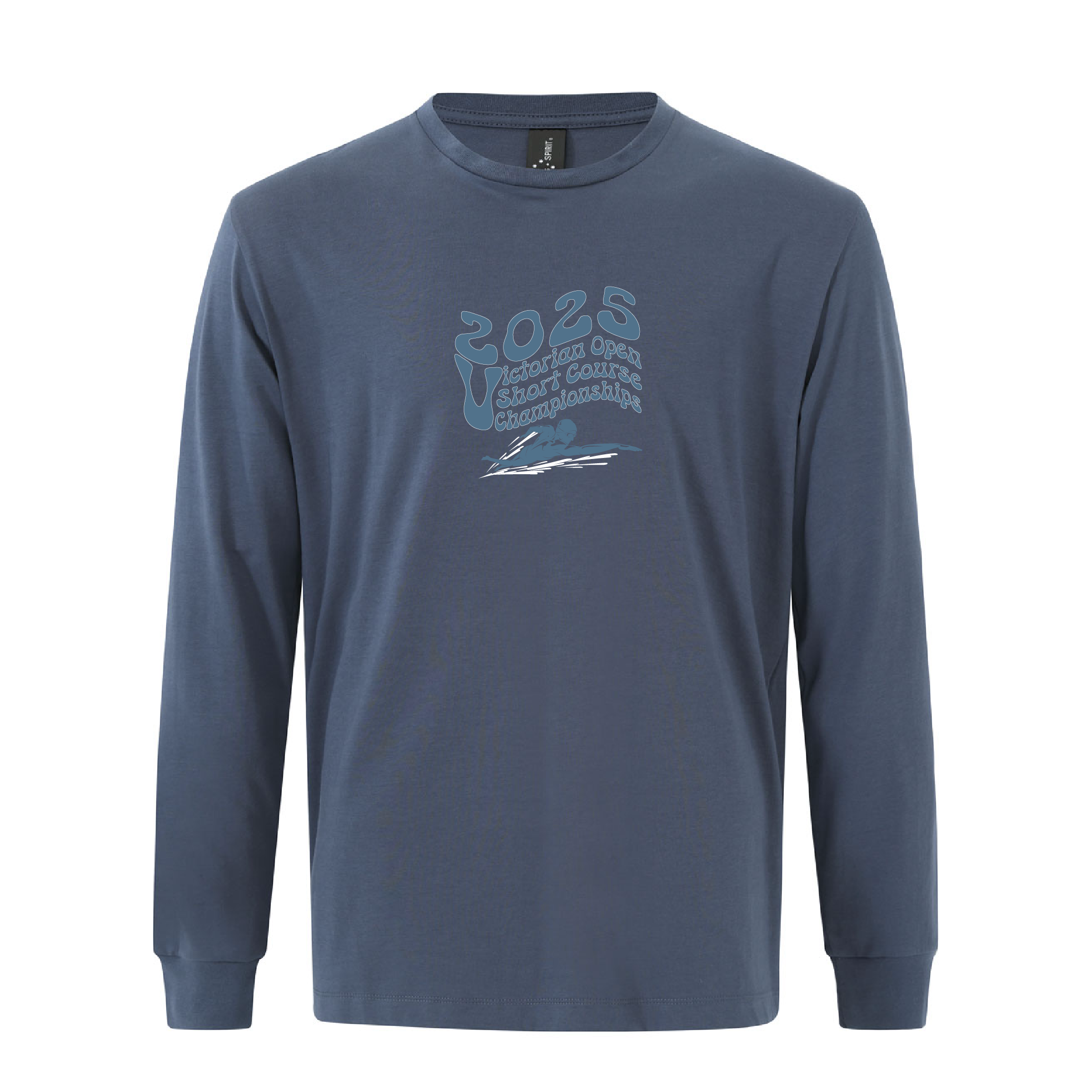 2025 VICTORIAN OPEN SHORT COURSE LONG SLEEVE TEE - UNISEX SLATE BLUE