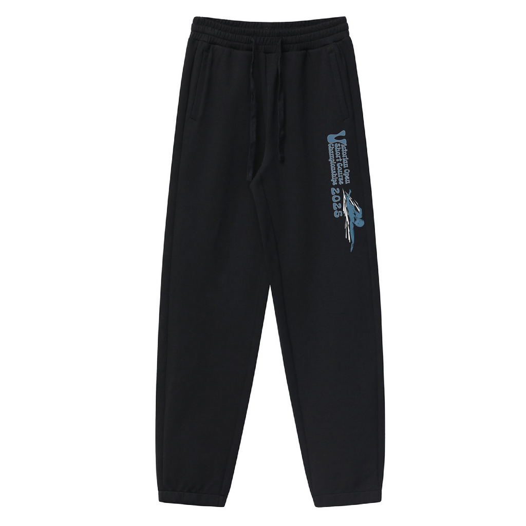 2025 VICTORIAN OPEN SHORT COURSE CHAMPIONSHIP TRACKPANT - BLACK