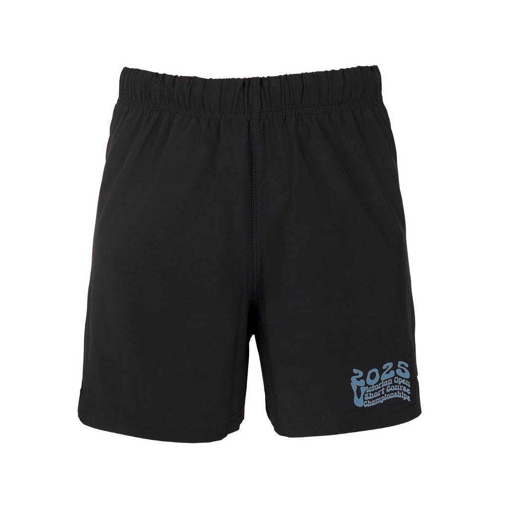 2025 VICTORIAN OPEN SHORT COURSE CHAMPIONSHIP SHORTS - Kids & Unisex - BLACK