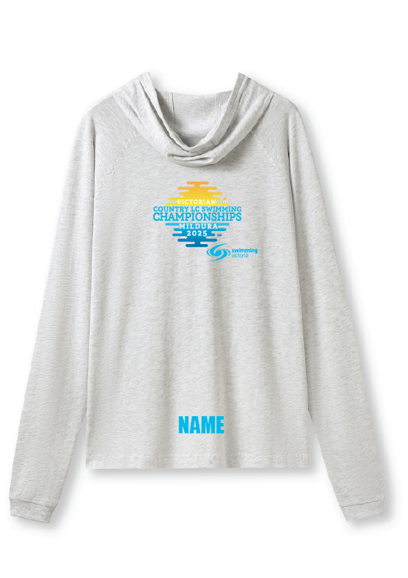 2025 VICTORIAN COUNTRY LC CHAMPIONSHIP HOODED LONG SLEEVE TEE  -  SNOW MARLE