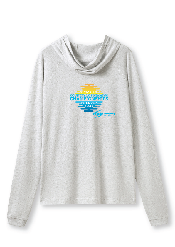 2025 VICTORIAN COUNTRY LC CHAMPIONSHIP HOODED LONG SLEEVE TEE  -  SNOW MARLE