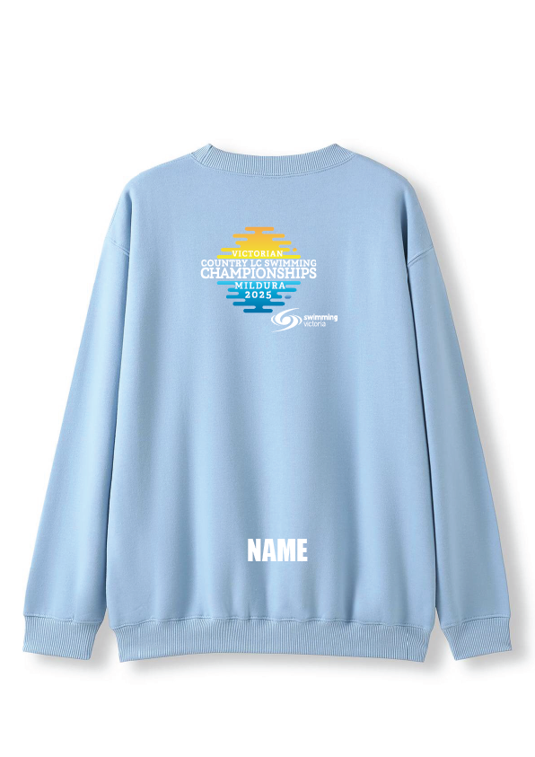 2025 VICTORIAN COUNTRY LC CHAMPIONSHIP CREW NECK SWEAT TOP - PALE BLUE