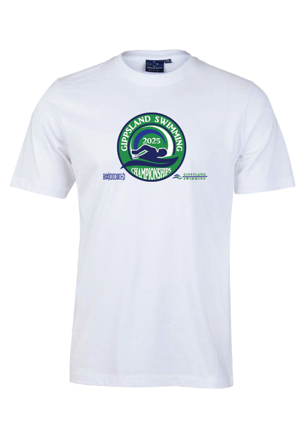 2025 GIPPSLAND CHAMPIONSHIPS SHORT SLEEVE TEE - WHITE