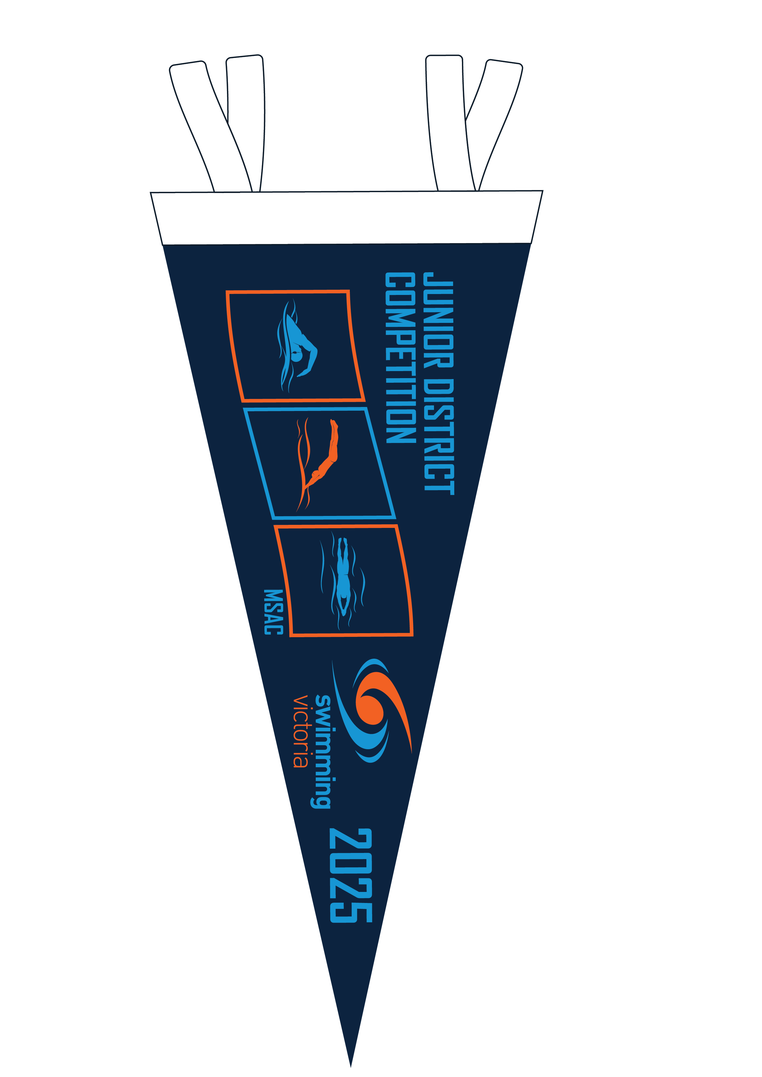 2025 VICTORIAN JUNIOR DISTRICT COMPETITION FELT PENNANT