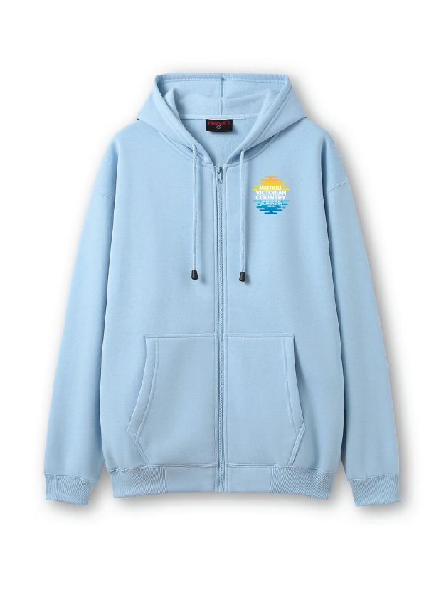 2025 VICTORIAN COUNTRY LC CHAMPIONSHIP ZIP THRU HOODIE- PALE BUE