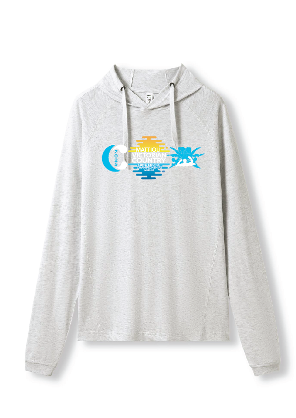 2025 VICTORIAN COUNTRY LC CHAMPIONSHIP HOODED LONG SLEEVE TEE  -  SNOW MARLE
