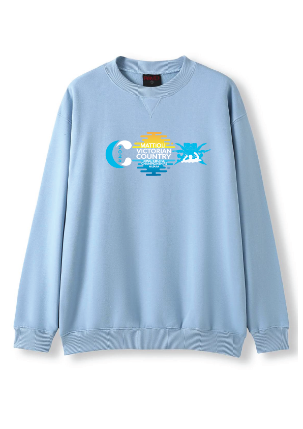 2025 VICTORIAN COUNTRY LC CHAMPIONSHIP CREW NECK SWEAT TOP - PALE BLUE