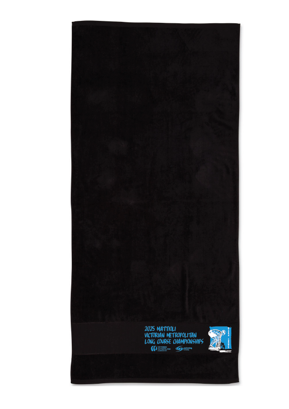 2025 VICTORIAN METRO LC CHAMPIONSHIP TOWEL - BLACK