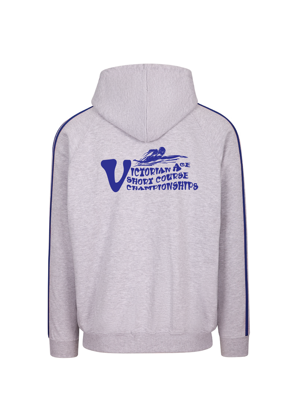 2025 VICTORIAN AGE SC CHAMPIONSHIPS ZIP THRU HOODIE - GREY MARLE/ROYAL BLUE Unisex
