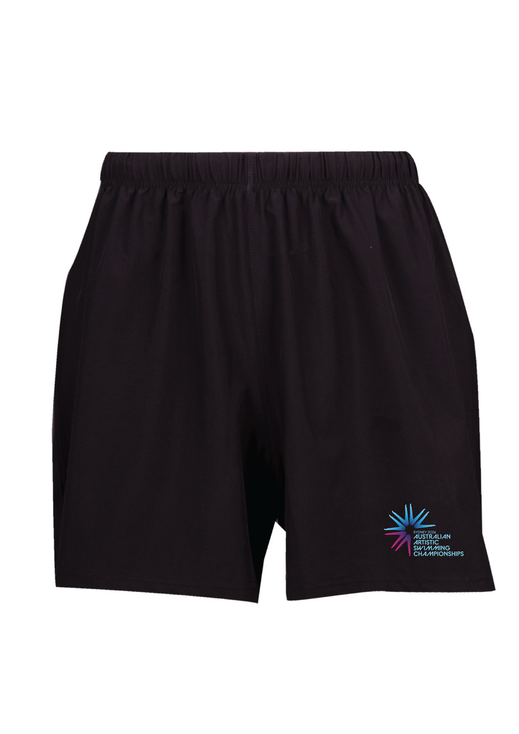 2026 AUSTRALIAN ARTISTIC SWIMMING CHAMPIONSHIP SHORTS - Kids & Unisex - BLACK
