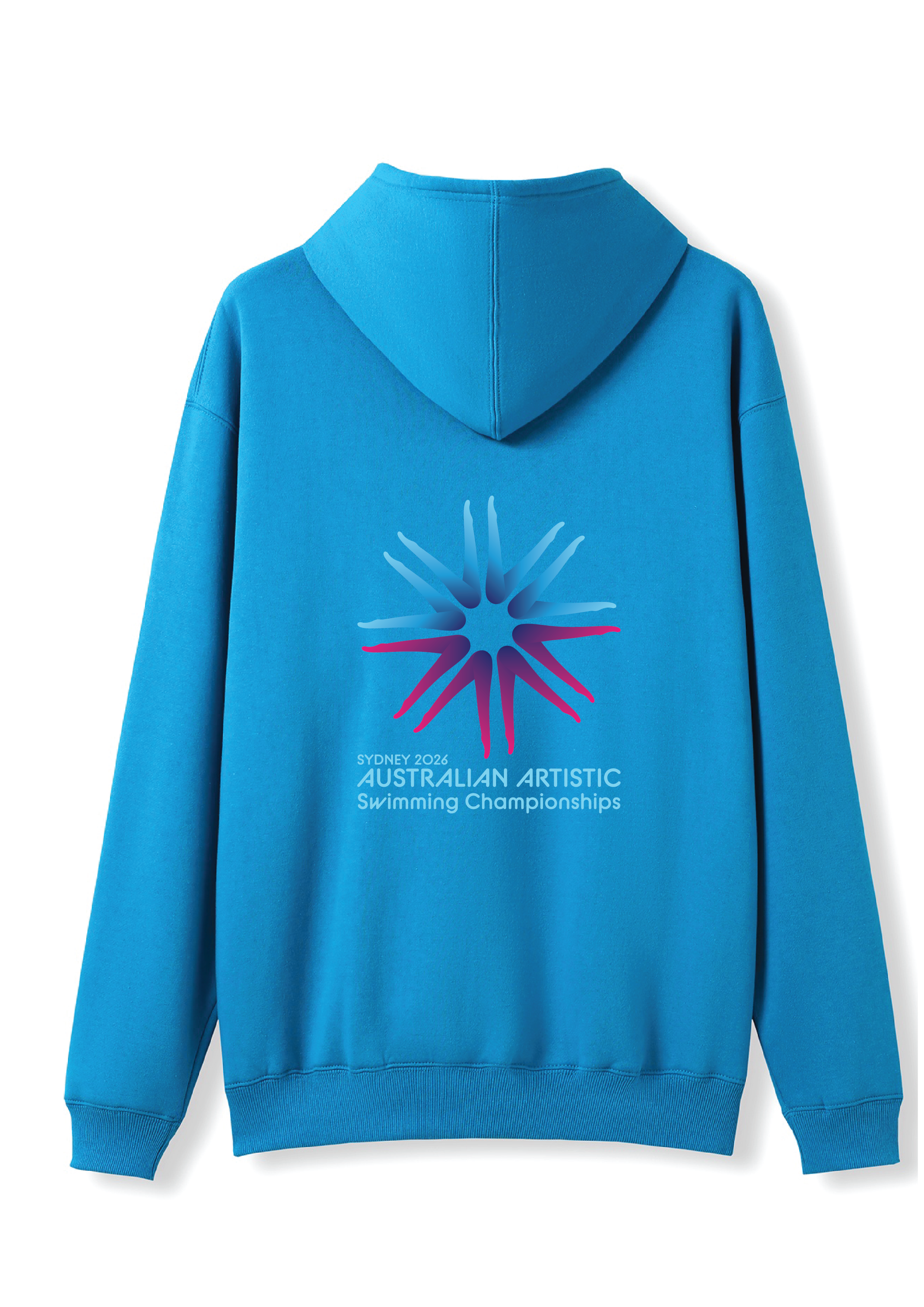 2026 Australian Artistic Swimming Championships Zip Thru Hoodie - Ocean Blue