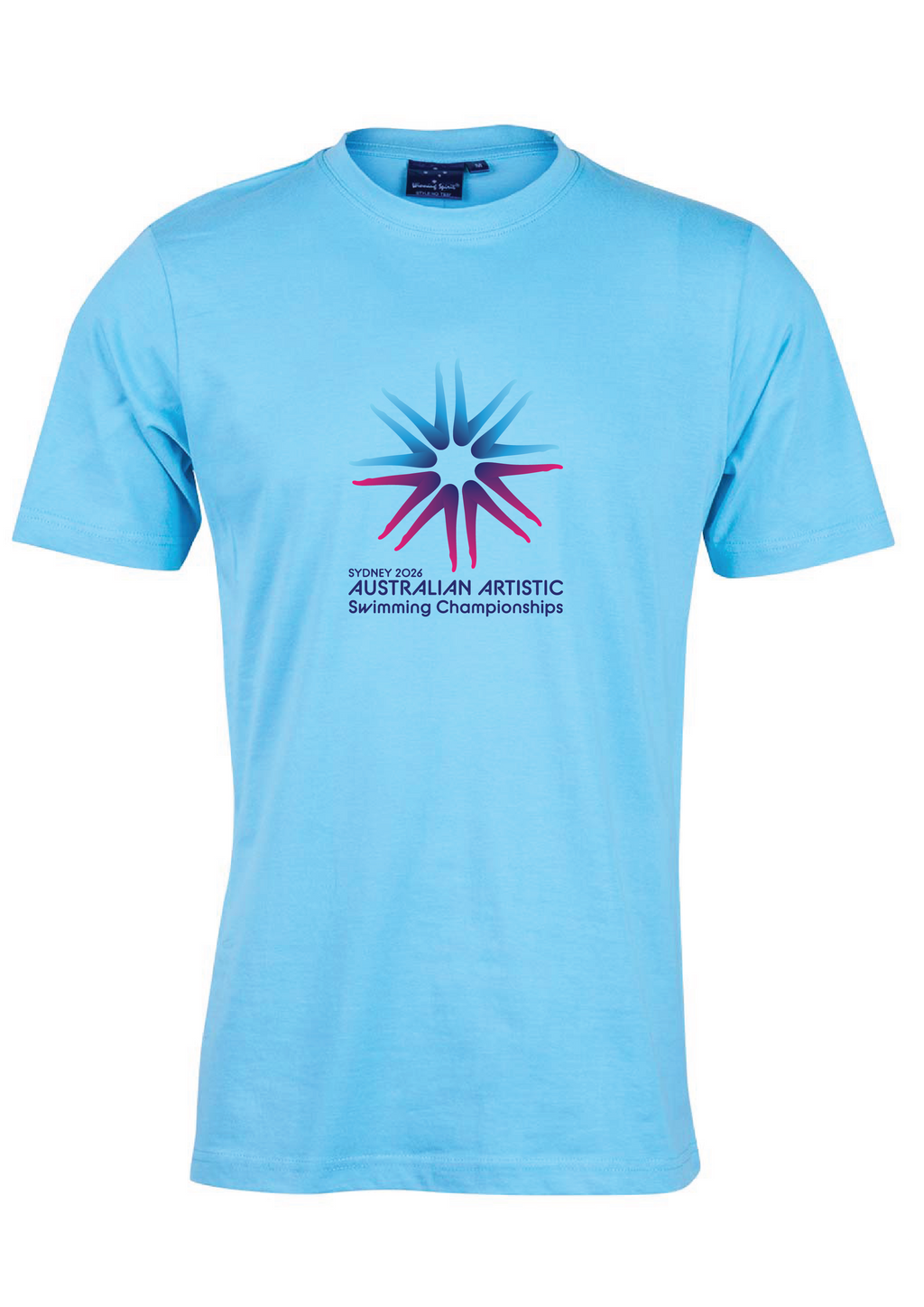 2026 Australian Artistic Swimming Championships Tee Unisex & Women's Sizes - Pale Blue