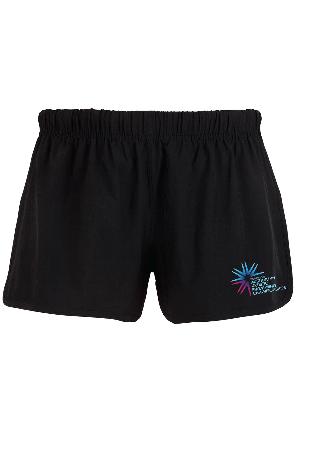 2026 AUSTRALIAN ARTISTIC SWIMMING CHAMPIONSHIPS -  WOMENS SHORTS - BLACK